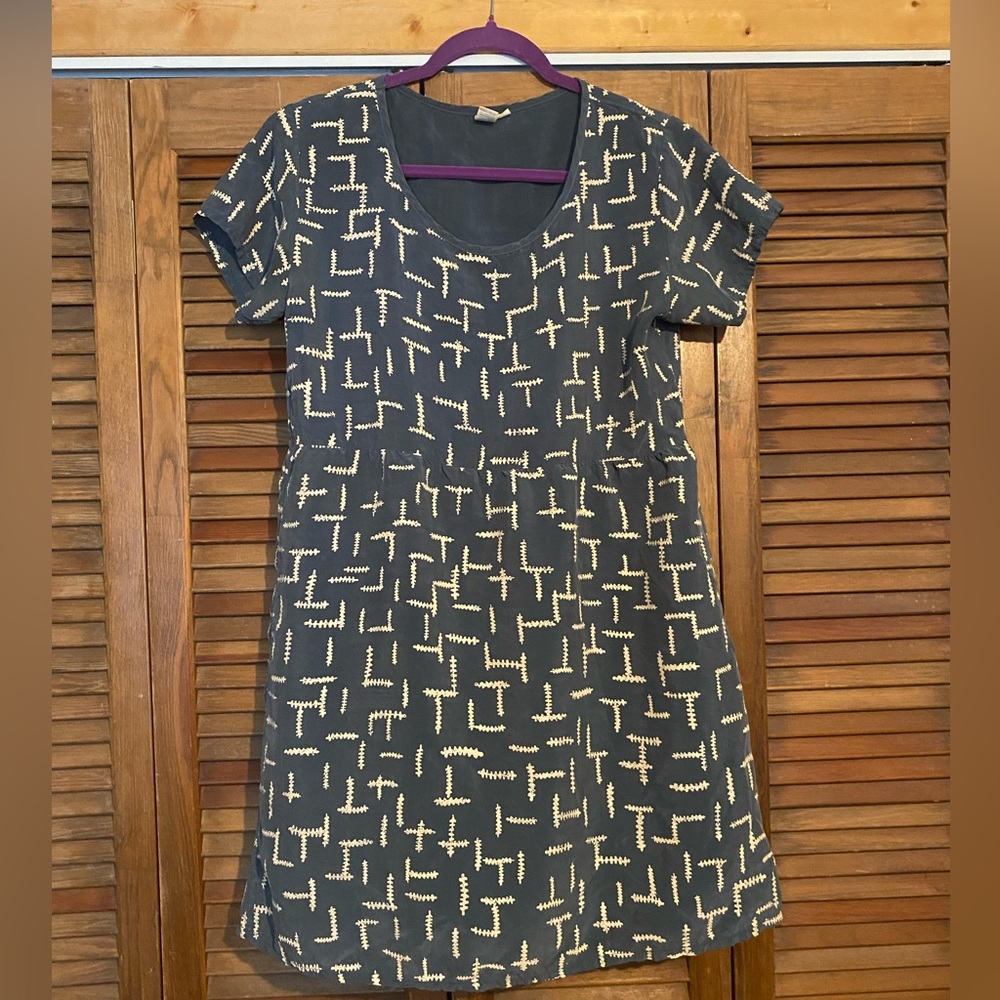 Make it Good hand-printed cupro dress size M